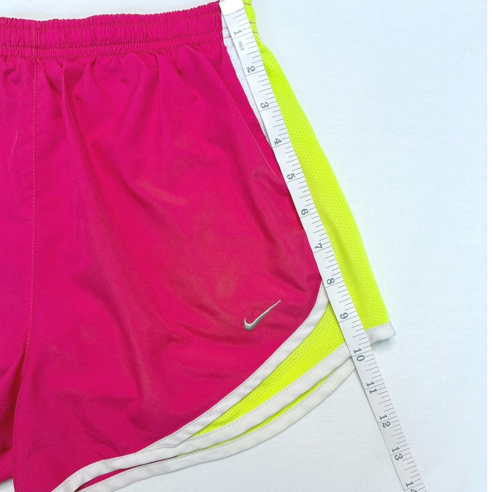 Nike Dri-FIT Tempo Running Shorts Pink & Yellow Women's Size Small 3 Inch Inseam - Picture 10 of 10